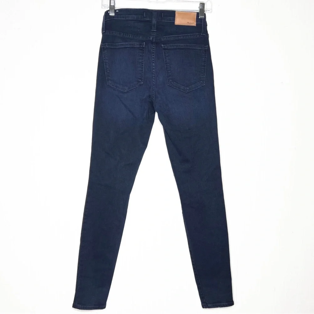Madewell Navy Blue Colored Denim 9” High Rise Skinny Jeans